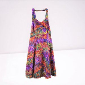 Hilo Hattie Hawaiian Halter Dress Size 16